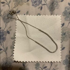 Diamond adjustable bolo bracelet